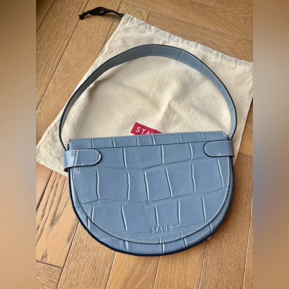 STAUD Amal Croc Embossed Bag - Picture 4 of 16
